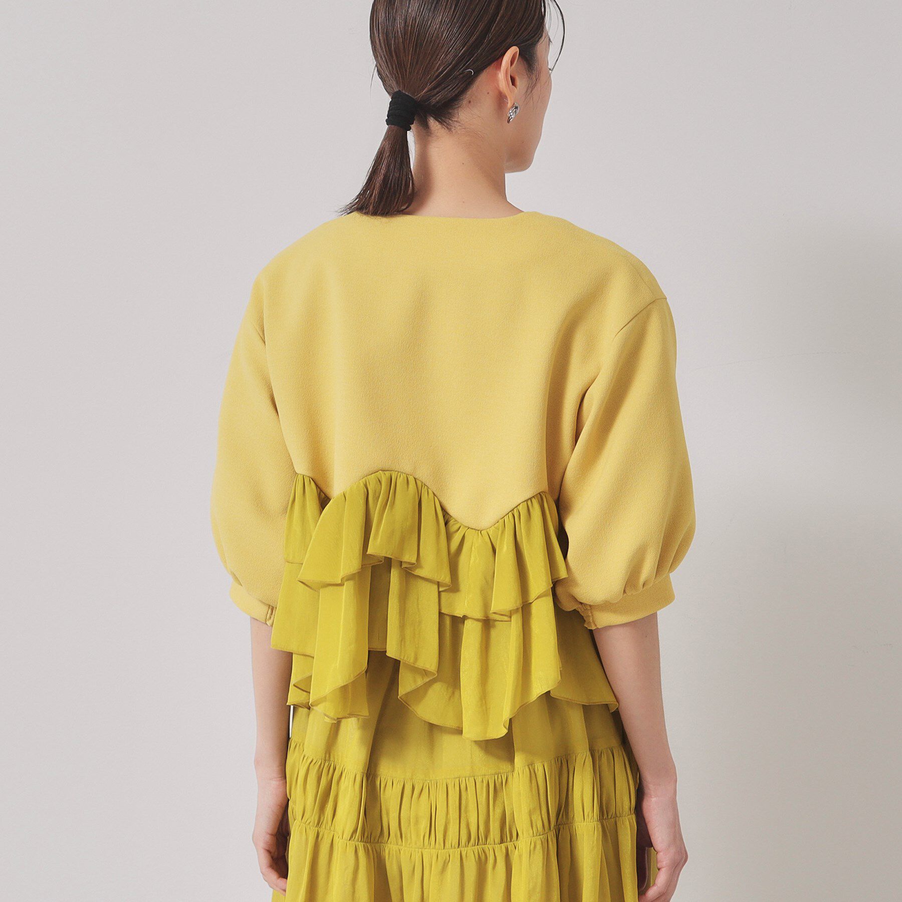 SunaUna「【羽織り】ペプラムブルゾン」|カーディガン|