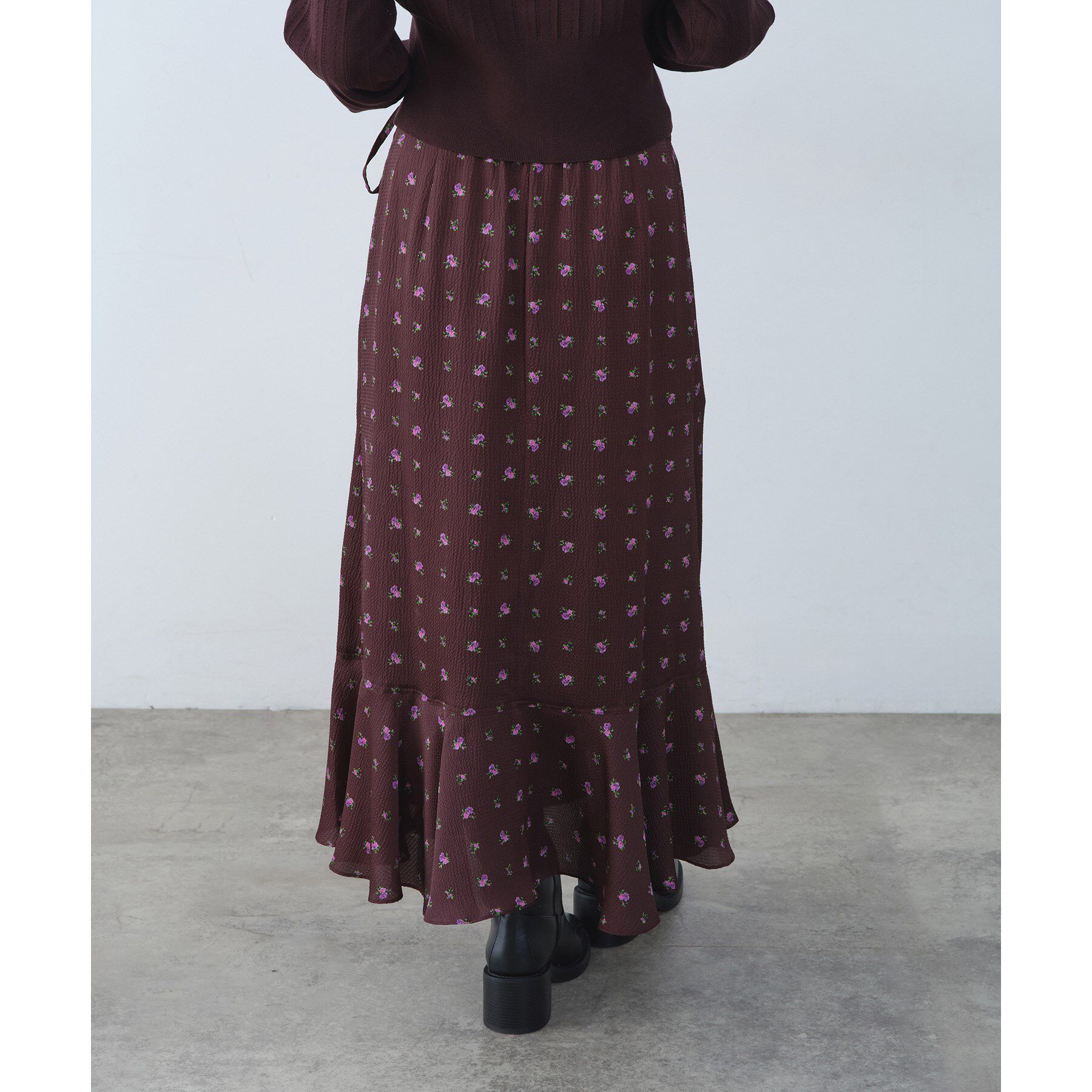 CODE A「blooming flower wrap skirt」|スカート|