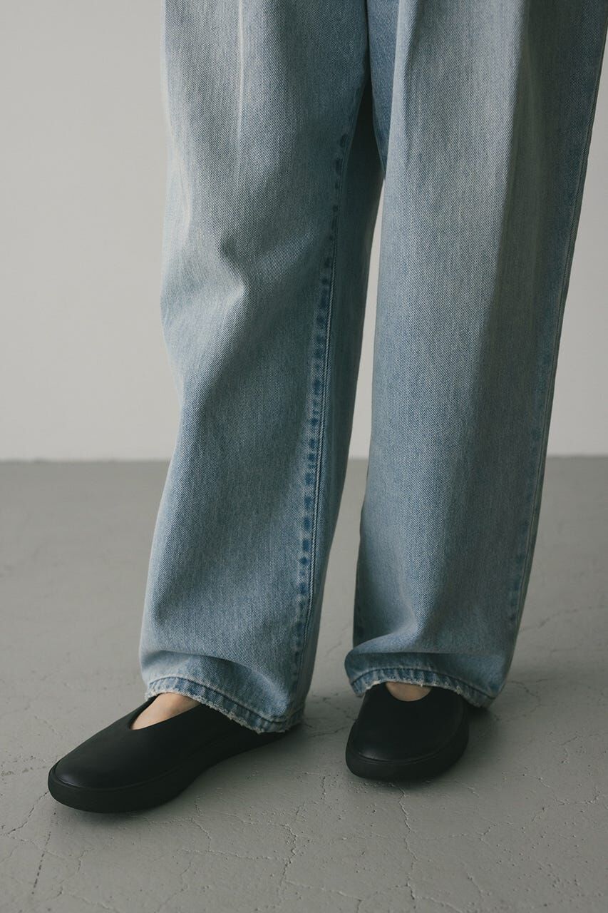 STYLEMIXER「タックワイドルーズデニム」|デニム|