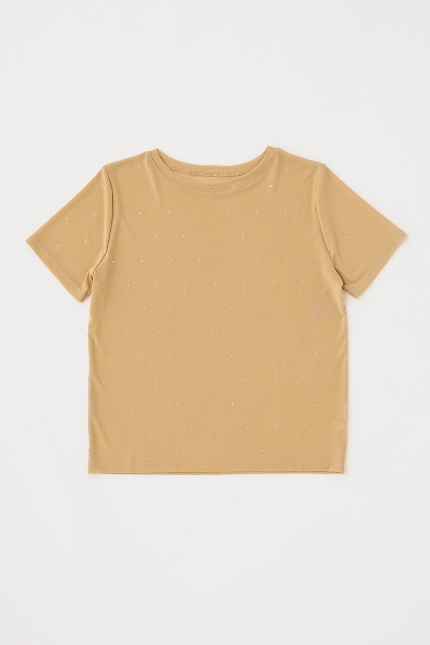 MOUSSY「RHINESTONE SHEER Tシャツ」|Tシャツ・カットソー|