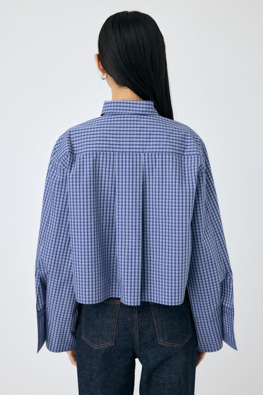 MOUSSY「WIDE SLEEVE PLAID シャツ」|シャツ・ブラウス|