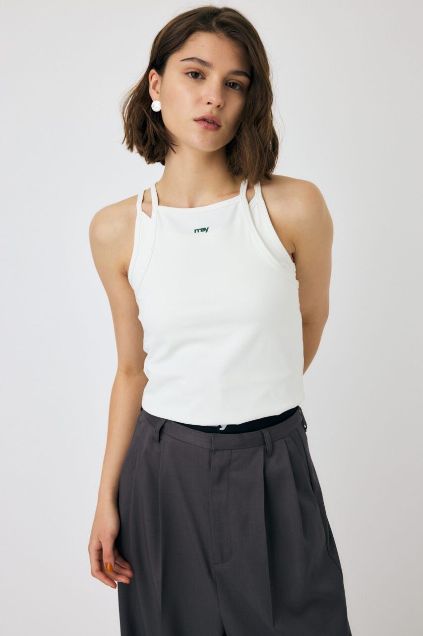 MOUSSY「LAYERED キャミソール」|キャミソール|WHT