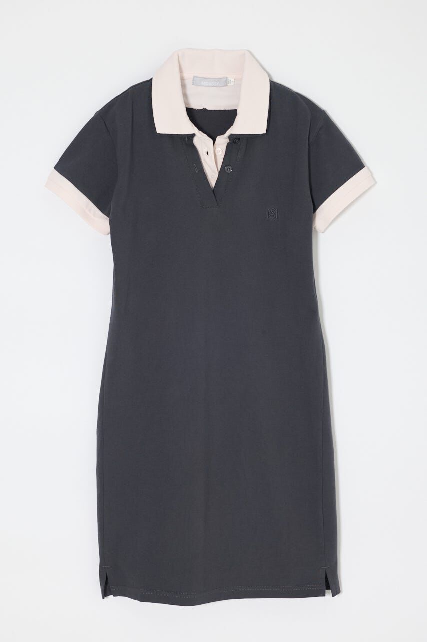 MOUSSY「CONTRAST POLO ドレス」|ワンピース|