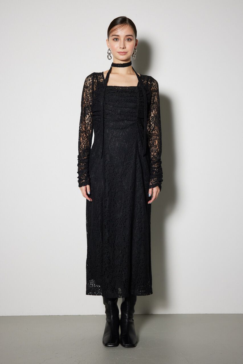 rienda「チョーカー付Iラインレースワンピース」|ワンピース|