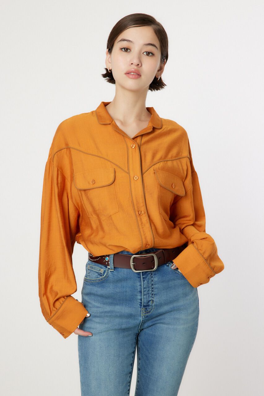 RODEO CROWNS「パイピングウエスタンシャツ」|シャツ・ブラウス|ORG