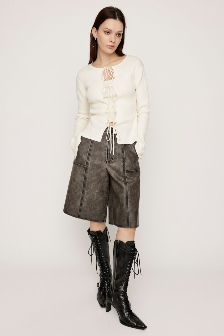 SLY「VINTAGE F／LEATHER パンツ」|その他|Multi_1