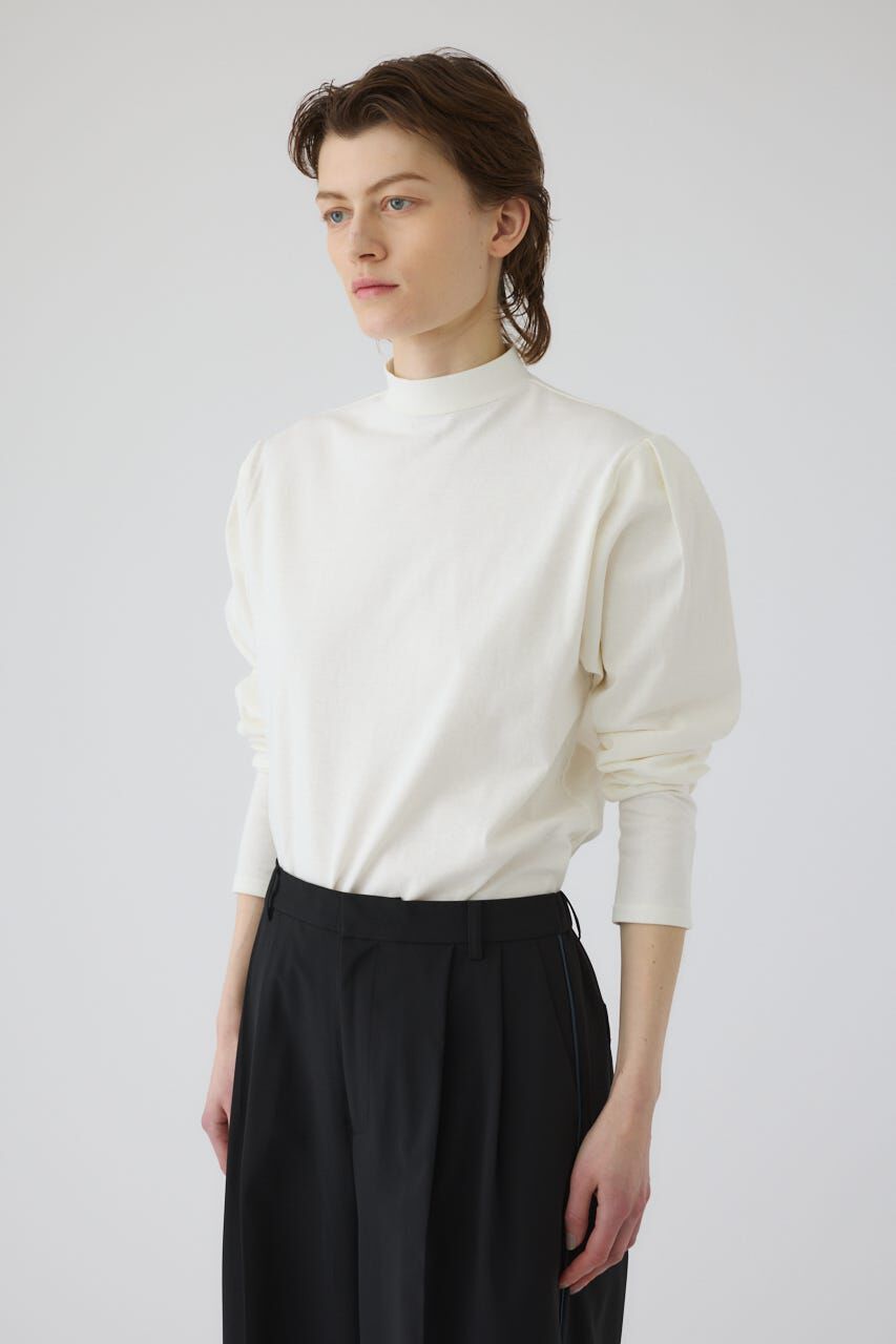 RIM.ARK 「Curved sleeve high collar tops」|Tシャツ・カットソー|