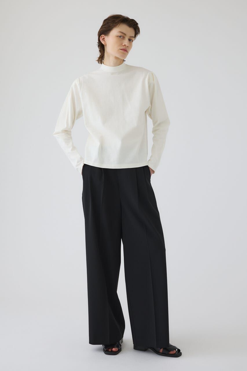 RIM.ARK 「Curved sleeve high collar tops」|Tシャツ・カットソー|