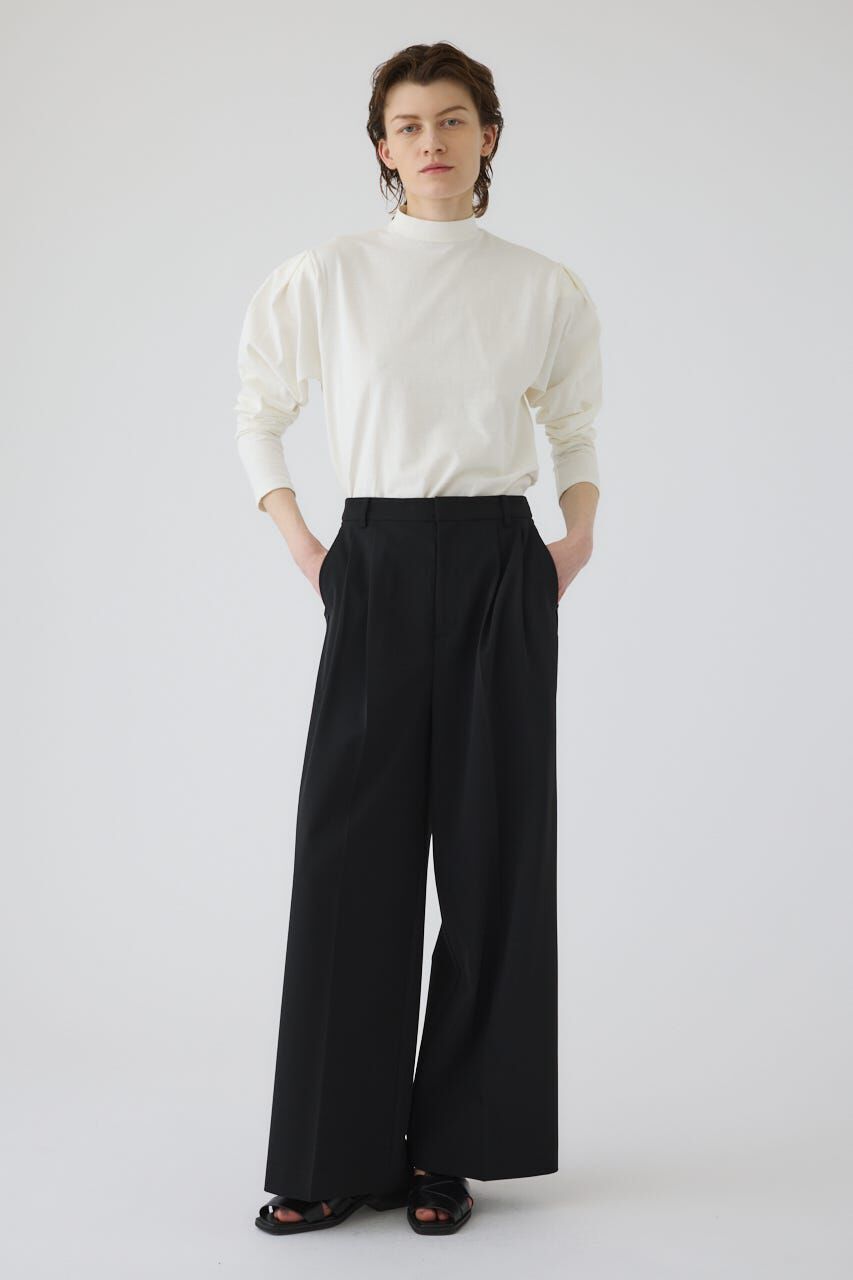 RIM.ARK 「Curved sleeve high collar tops」|Tシャツ・カットソー|