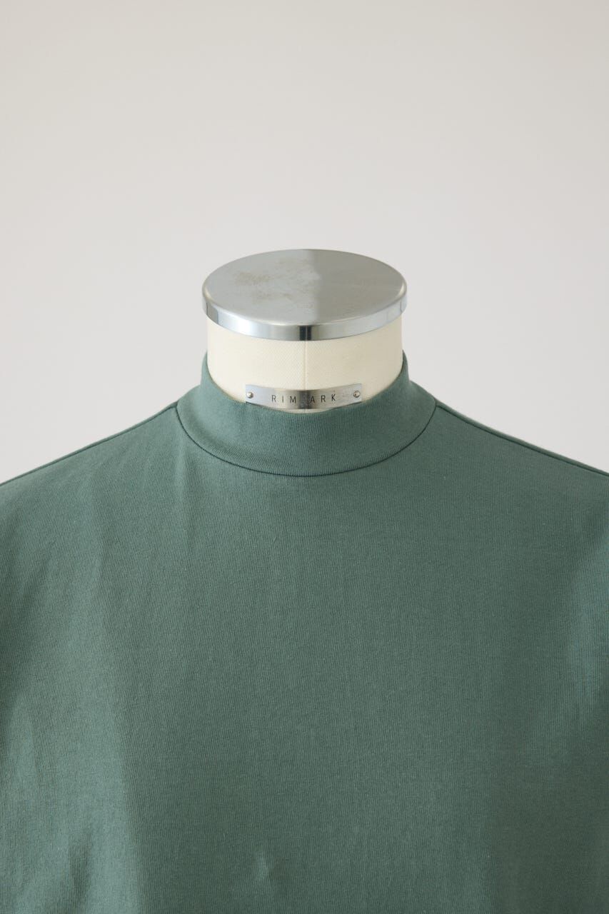 RIM.ARK 「Curved sleeve high collar tops」|Tシャツ・カットソー|