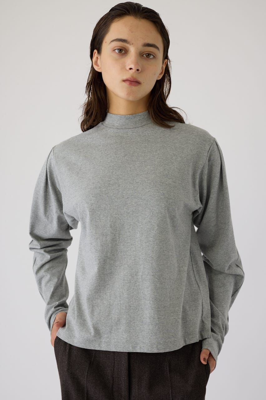 RIM.ARK 「Curved sleeve high collar tops」|Tシャツ・カットソー|