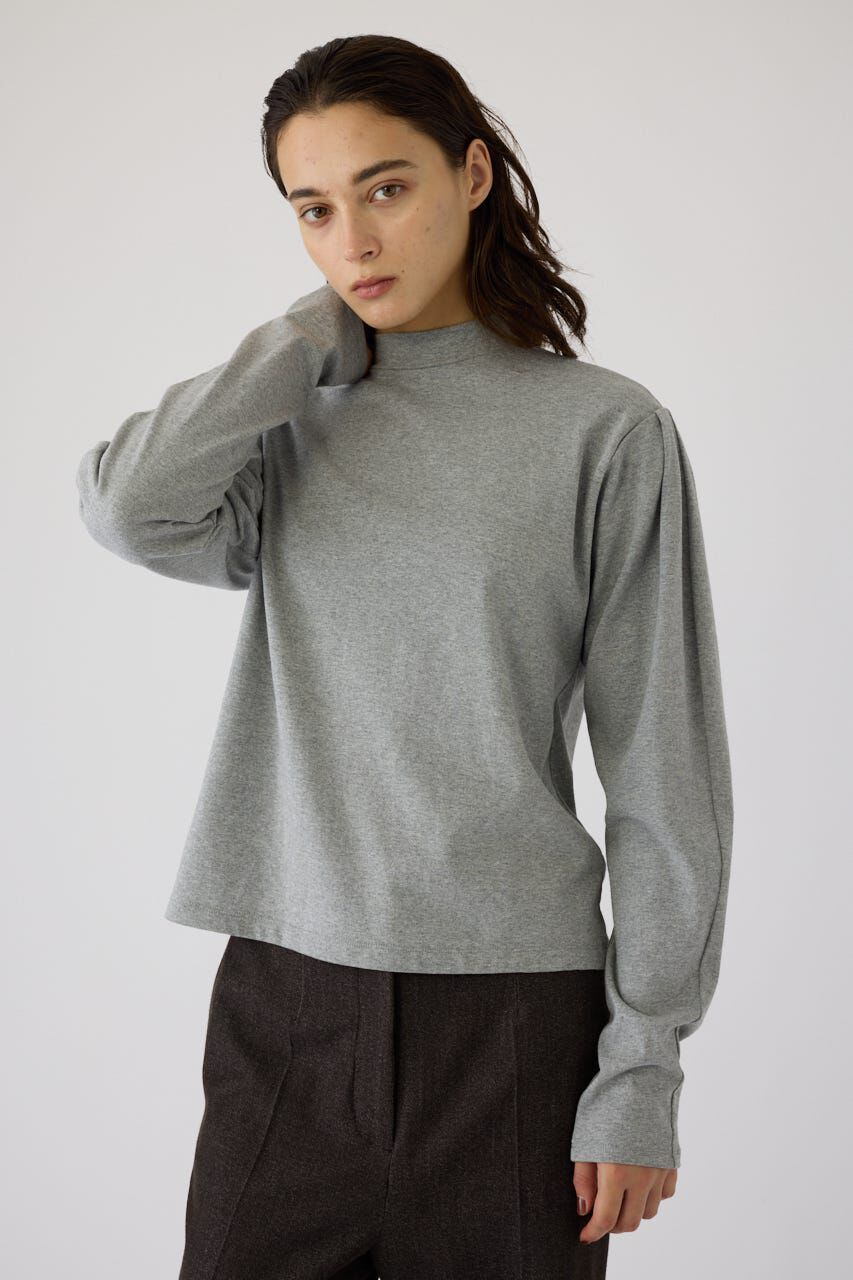 RIM.ARK 「Curved sleeve high collar tops」|Tシャツ・カットソー|