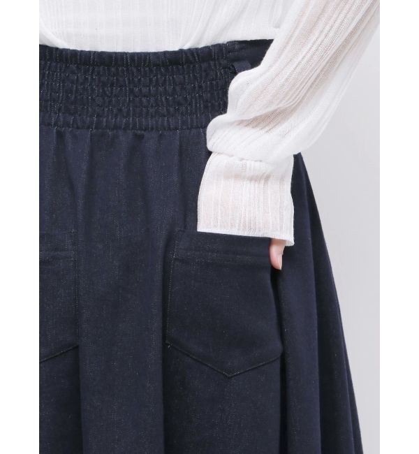 ELENDEEK「DENIM TUCKED SK」|スカート|