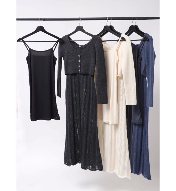 RESEXXY「アンサンブルレースニットワンピース」|ワンピース|