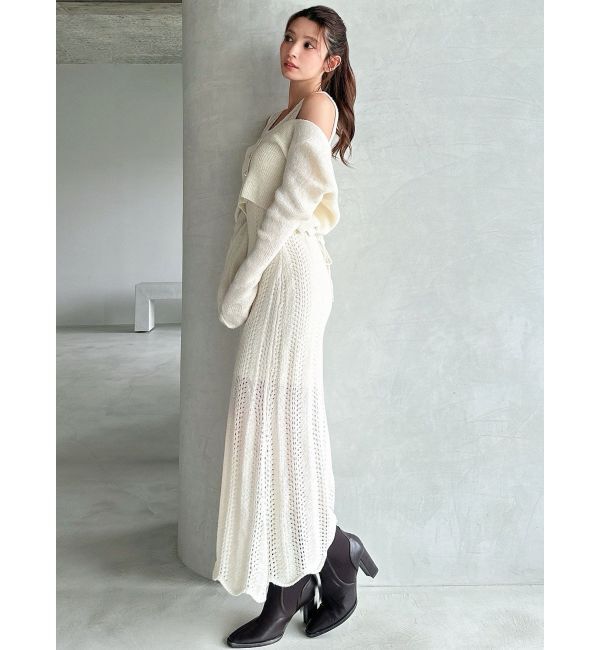 RESEXXY「アンサンブルレースニットワンピース」|ワンピース|