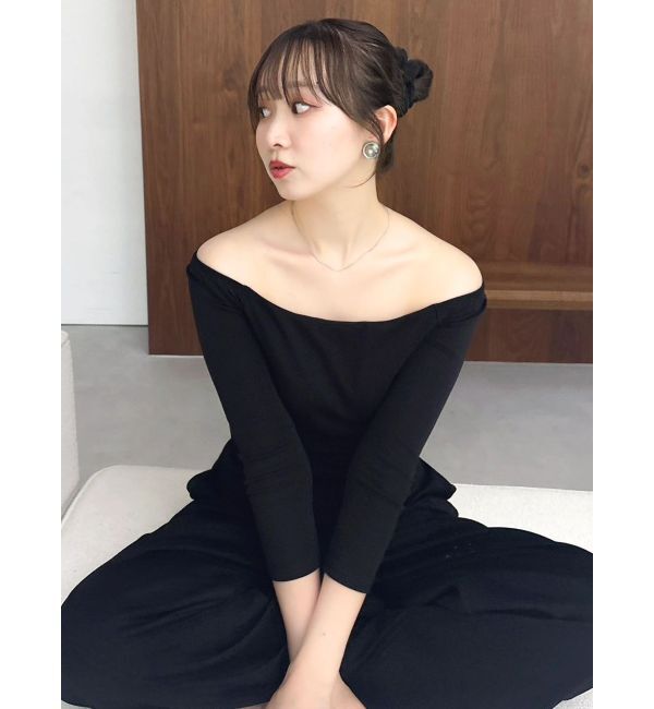 dazzlin「【吉田朱里】温感・セラミド加工カップインオフショルインナー」|インナー|