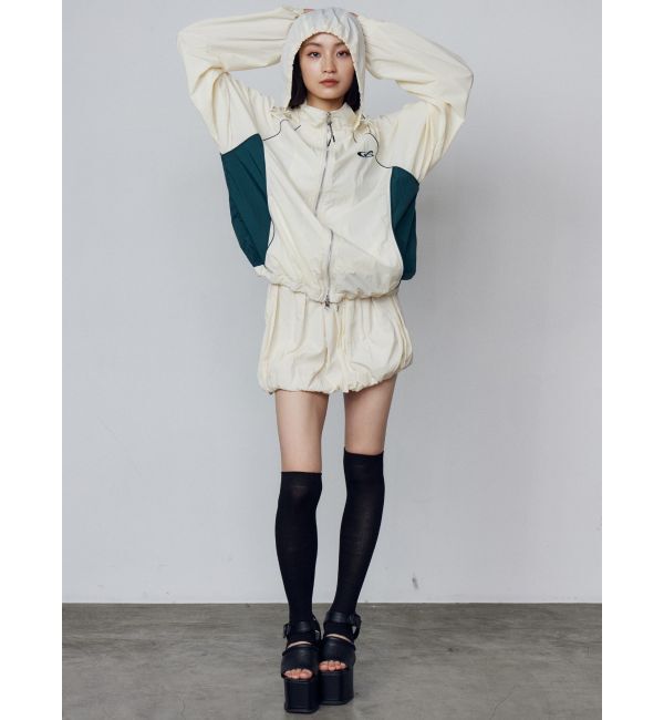 EMODA「ナイロンジップアップブルゾン」|ブルゾン・スタジャン|