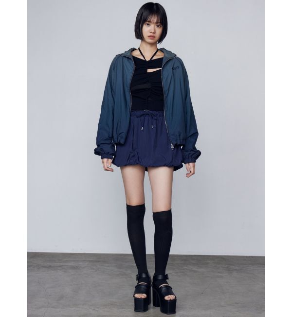 EMODA「ナイロンジップアップブルゾン」|ブルゾン・スタジャン|