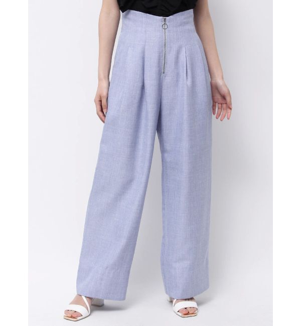 MERCURYDUO「ハイウエストコルセットパンツ」|その他|ブルー