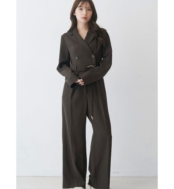 MERCURYDUO「テーラーカラーコンビネゾン」|オールインワン|