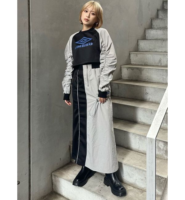 MURUA「【UMBRO&times;MURUA】スイッチマテリアルスカート」|スカート|