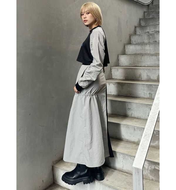 MURUA「【UMBRO&times;MURUA】スイッチマテリアルスカート」|スカート|