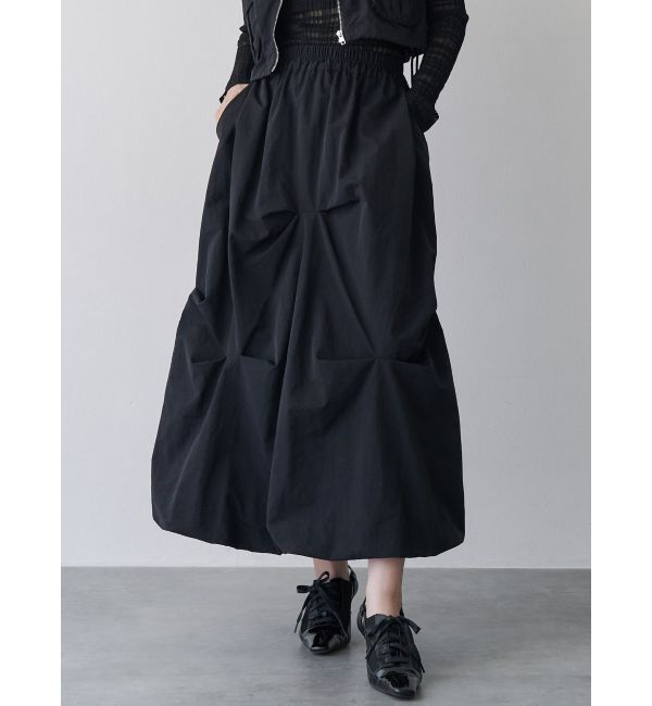 MURUA「バルーンタックスカート【セットアップ着用可】」|スカート|ブラック