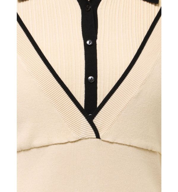 LAGUNAMOON「ラインディティールナローニットワンピース」|ワンピース|