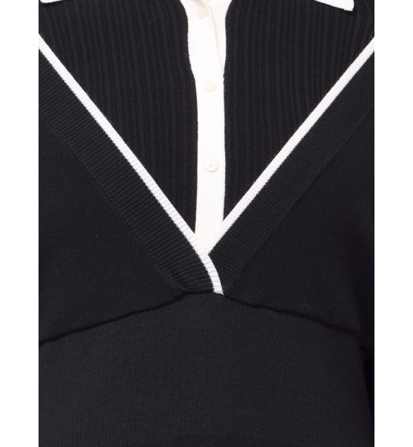 LAGUNAMOON「ラインディティールナローニットワンピース」|ワンピース|