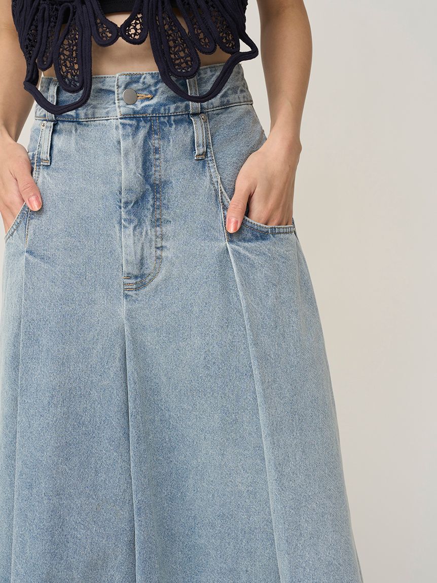 SNIDEL「ロングデニムスカート」|スカート|