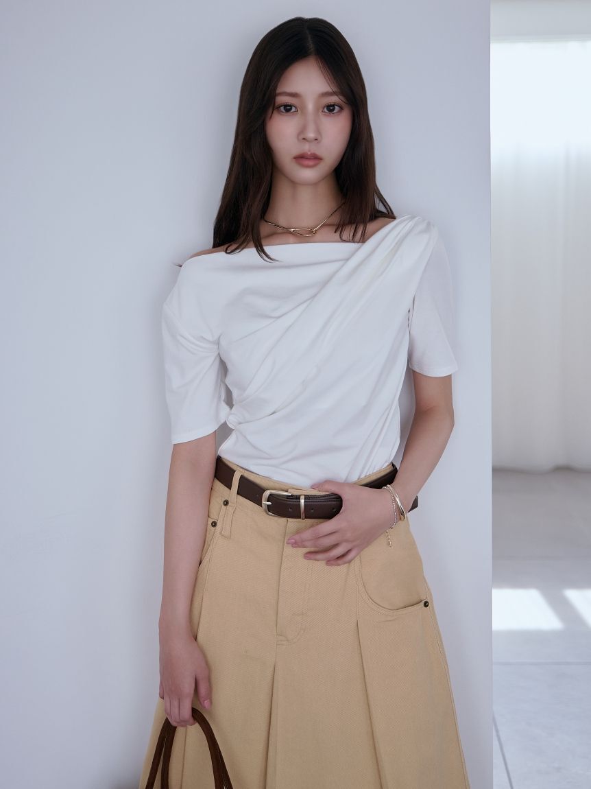 SNIDEL「ロングデニムスカート」|スカート|