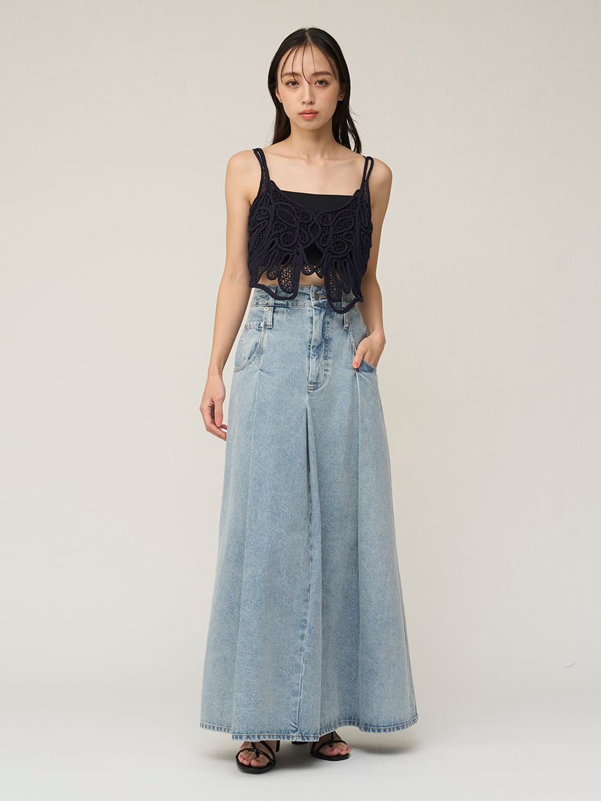 SNIDEL「ロングデニムスカート」|スカート|LBLU