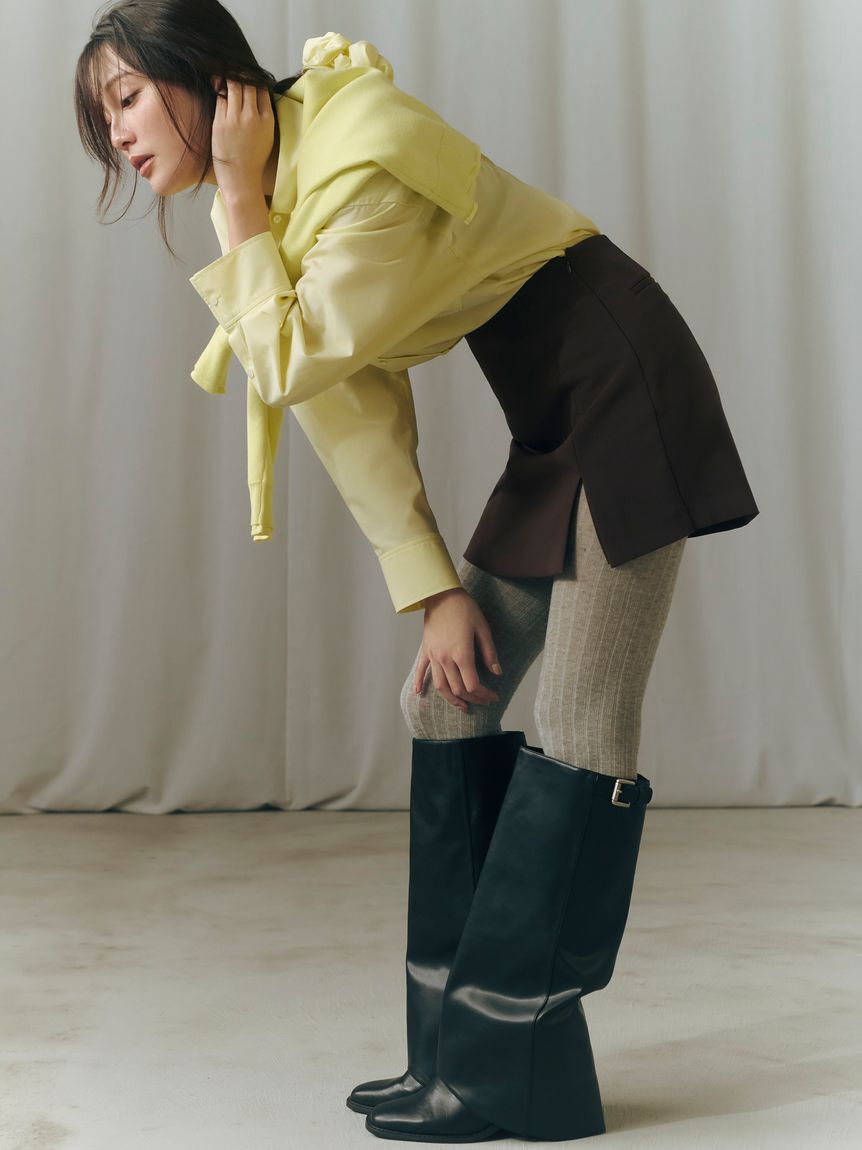 FRAY I.D「コンパクトクルーネックニットカーディガン／ウォッシャブル」|カーディガン|