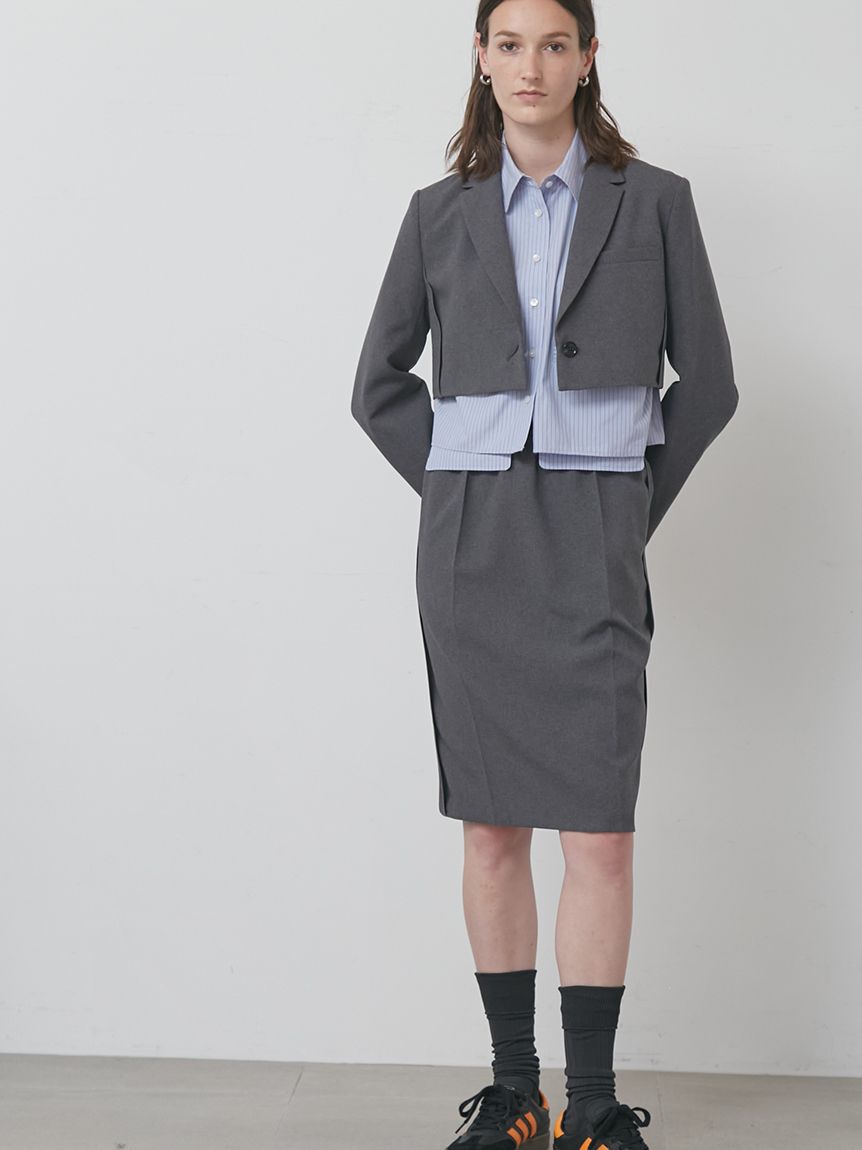 styling/「【セットアップ対応】ドローコードスーツスカート」|スカート|