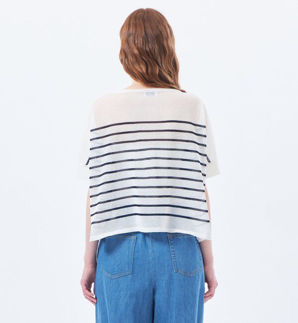 MACKINTOSH PHILOSOPHY「シアーボーダーワイドニット」|ニット・セーター|