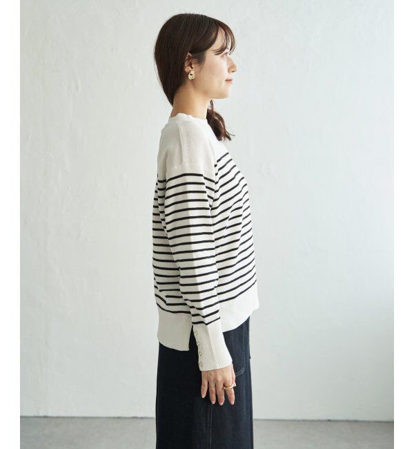 ikka「コットンMIXニットプルオーバー」|プルオーバー|