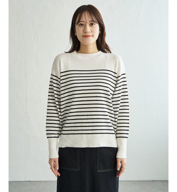 ikka「コットンMIXニットプルオーバー」|プルオーバー|