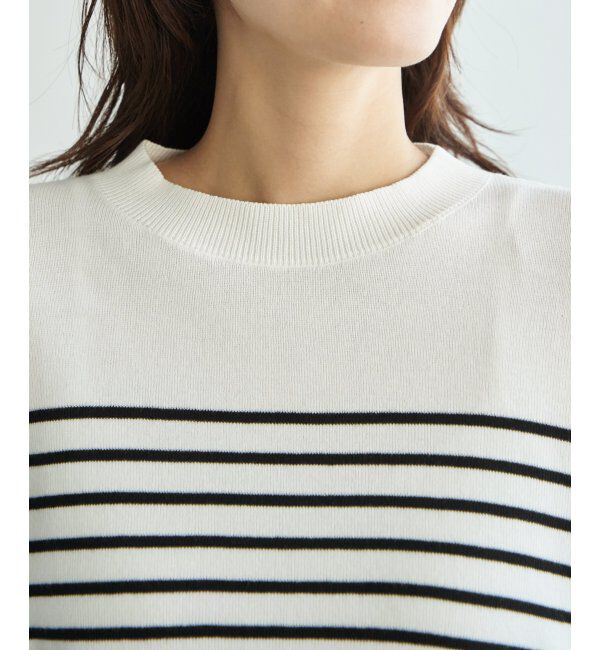 ikka「コットンMIXニットプルオーバー」|プルオーバー|