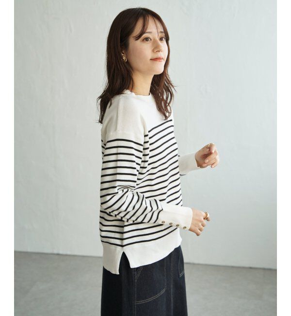 ikka「コットンMIXニットプルオーバー」|プルオーバー|