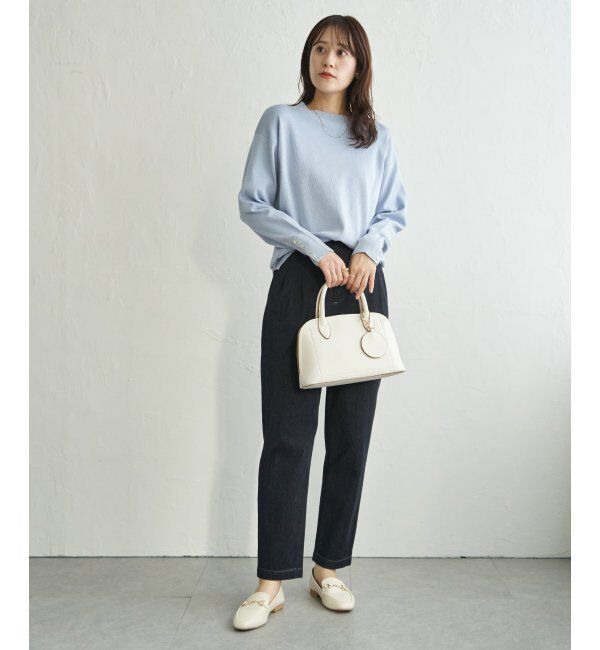 ikka「コットンMIXニットプルオーバー」|プルオーバー|