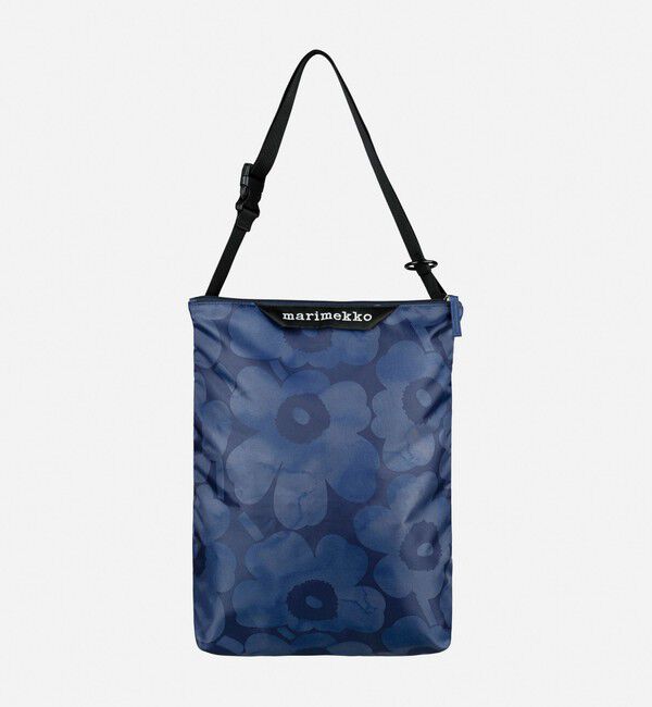 Marimekko「Neat Crossbody Unikko M ショルダーバッグ」|ショルダー・メッセンジャー|ダークブルー&times;ブルー