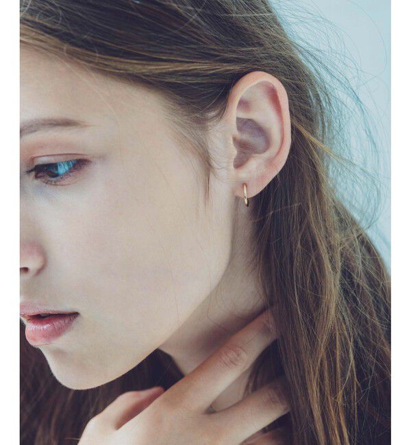 ete「K18YG フープ ピアス」|ピアス|