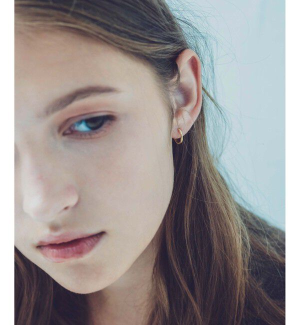 ete「K18YG フープ ピアス」|ピアス|