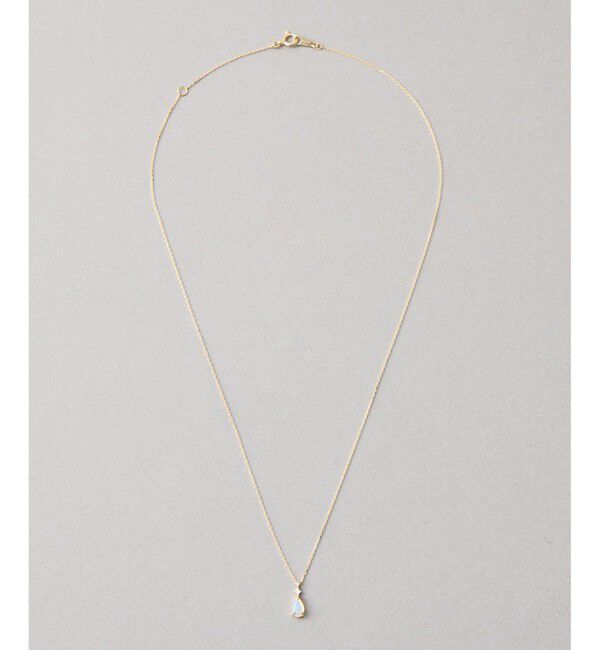 Jouete「K10YG ダイヤモンド&times;オパール ネックレス」|ネックレス|