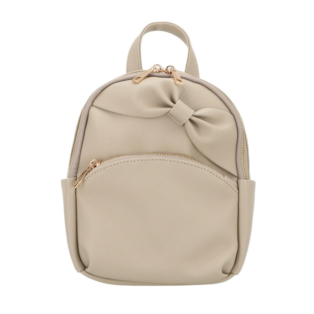 BACKYARD FAMILY「ミニリュック レディース 通販 女の子 女子高生 リュック 小学生 子供 小さめ リボン 合皮」|リュック|グレー1