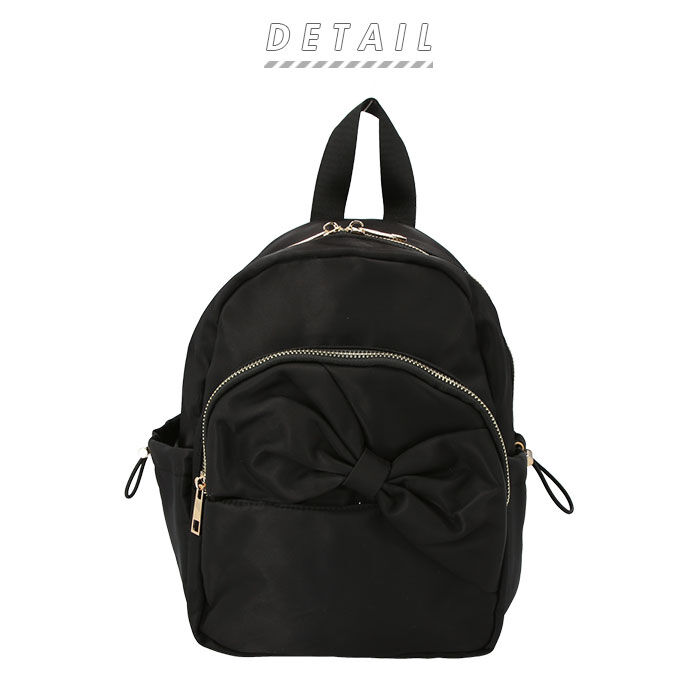 BACKYARD FAMILY「リュック 小さめ レディース 軽量 通販 ミニ リボン リボン柄 リュックサック ナップザック」|リュック|