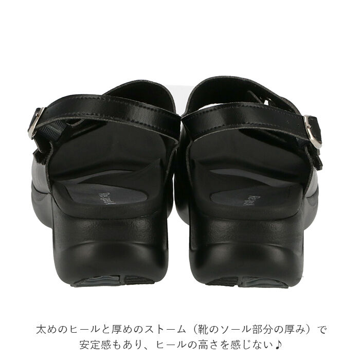 BACKYARD FAMILY「サンダル レディース 履きやすい 通販 歩きやすい おしゃれ ブラック 黒 幅広 甲高 ブランド」|サンダル|