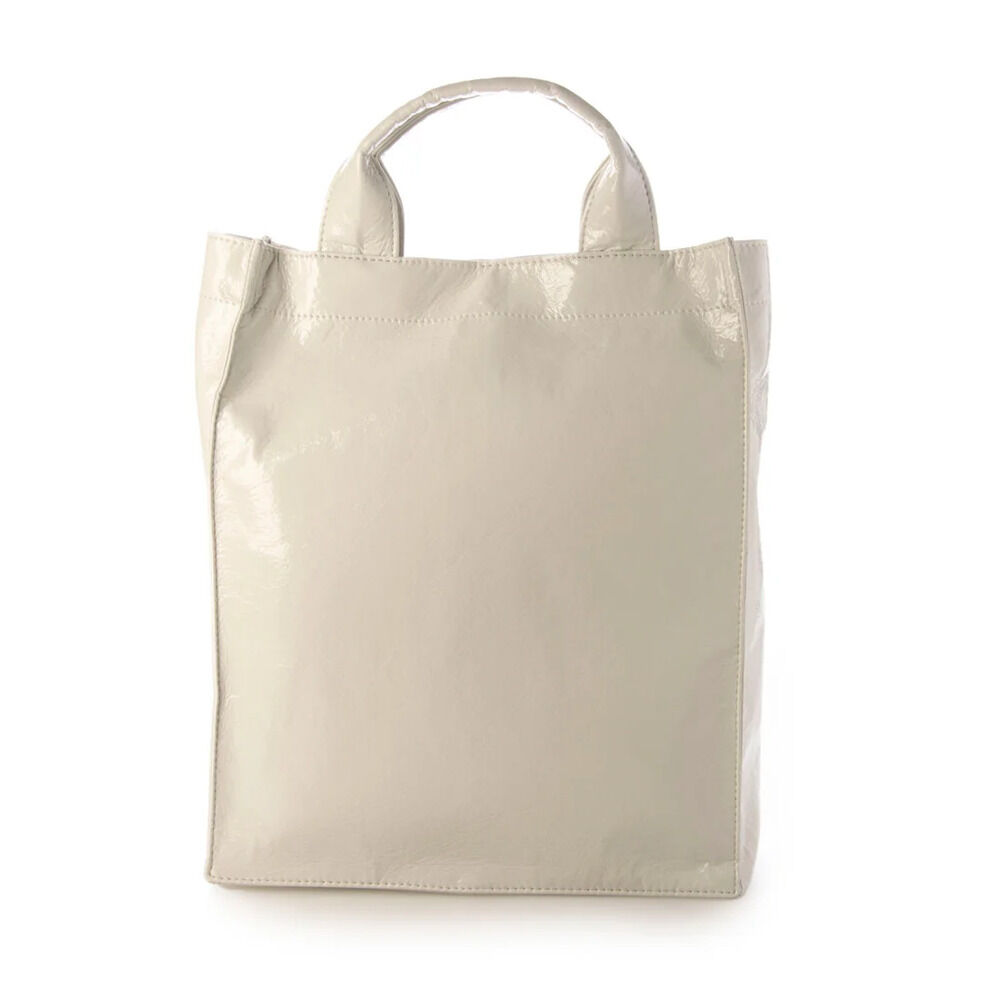 cache cache「カシュカシュ cachecache ショッパーバッグ トート 縦型 通販 ショッパー 手提げ」|トートバッグ|ホワイト1