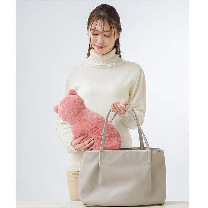 BACKYARD FAMILY「湯たんぽ お湯 式 通販 ふわふわにゃんこ湯たんぽ ソフトタイプ 電源不要 持ち運び 携帯」|その他|