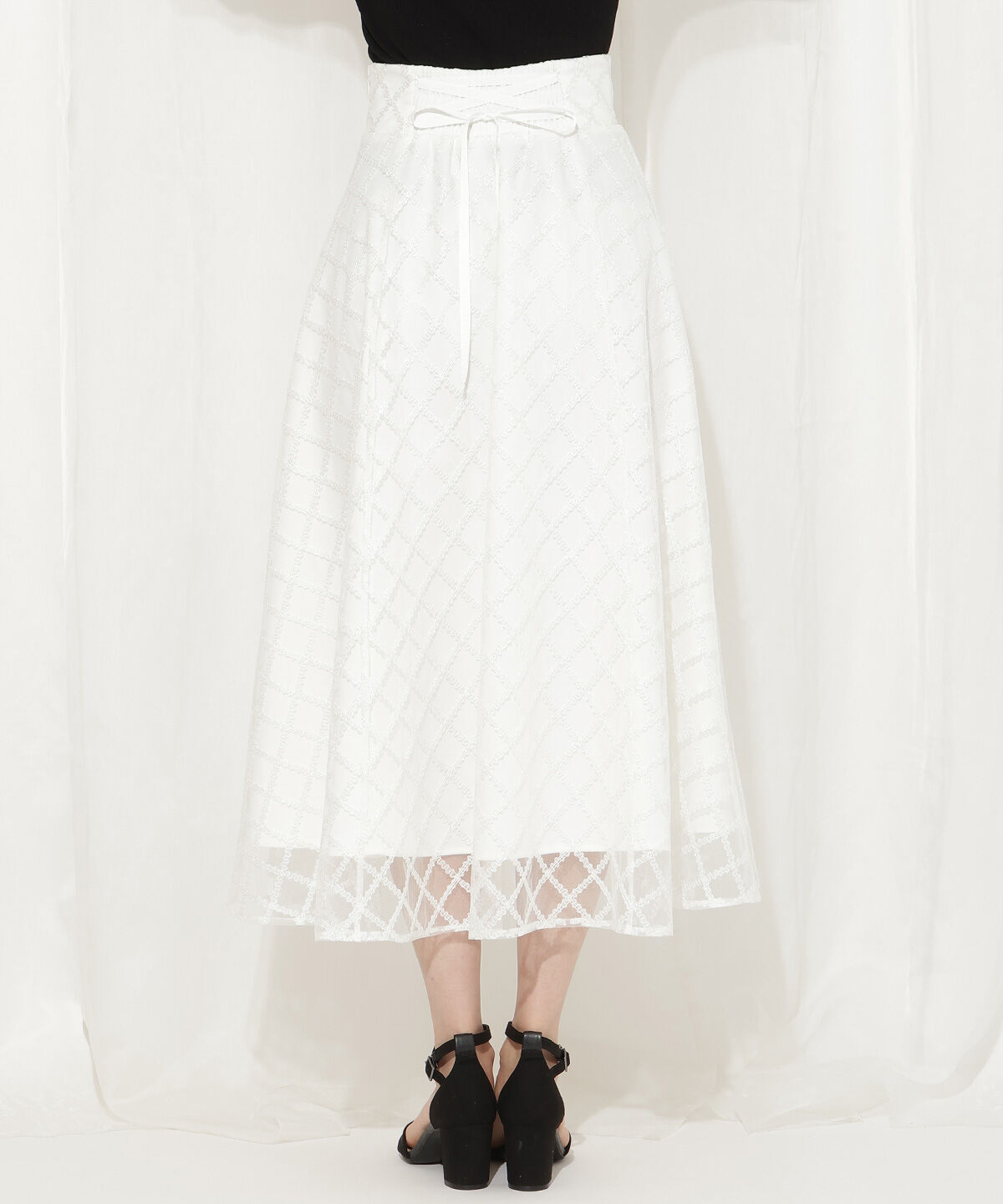 WILLSELECTION「刺繍チュールフレアスカート」|フレア|
